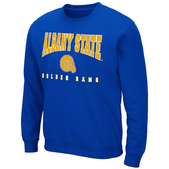 Men's Colosseum Albany State University Golden Rams Fleece Sweatshirt, Size: Medium, Purple