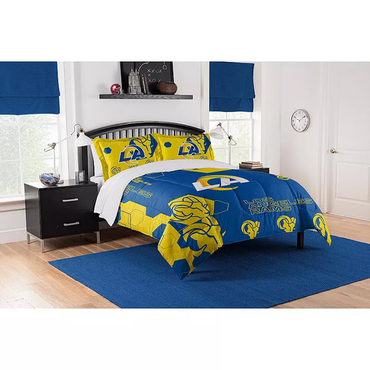 The Northwest Los Angeles Rams Full/Queen Comforter Set with Shams, Multicolor