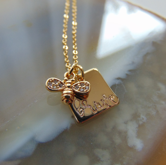 Be Brave Necklace, Gold Encouragement Jewelry, Battling Cancer, Going Away To College Present, Gift For Her