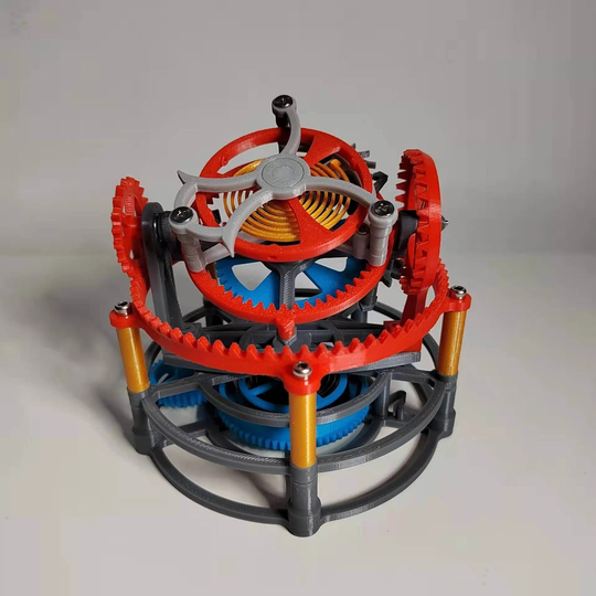 3D-Printed Gear Table Deck, Tourbillon Model