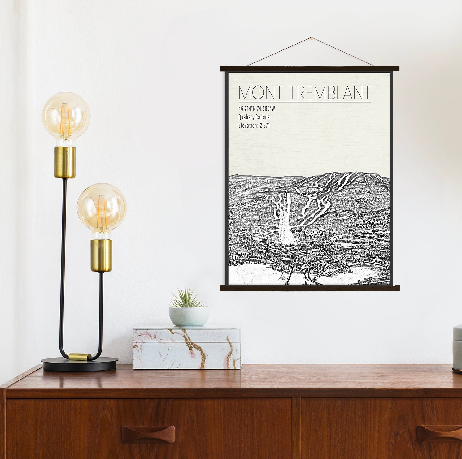 Mont Tremblant Canada Ski Resort Print By Printed Marketplace