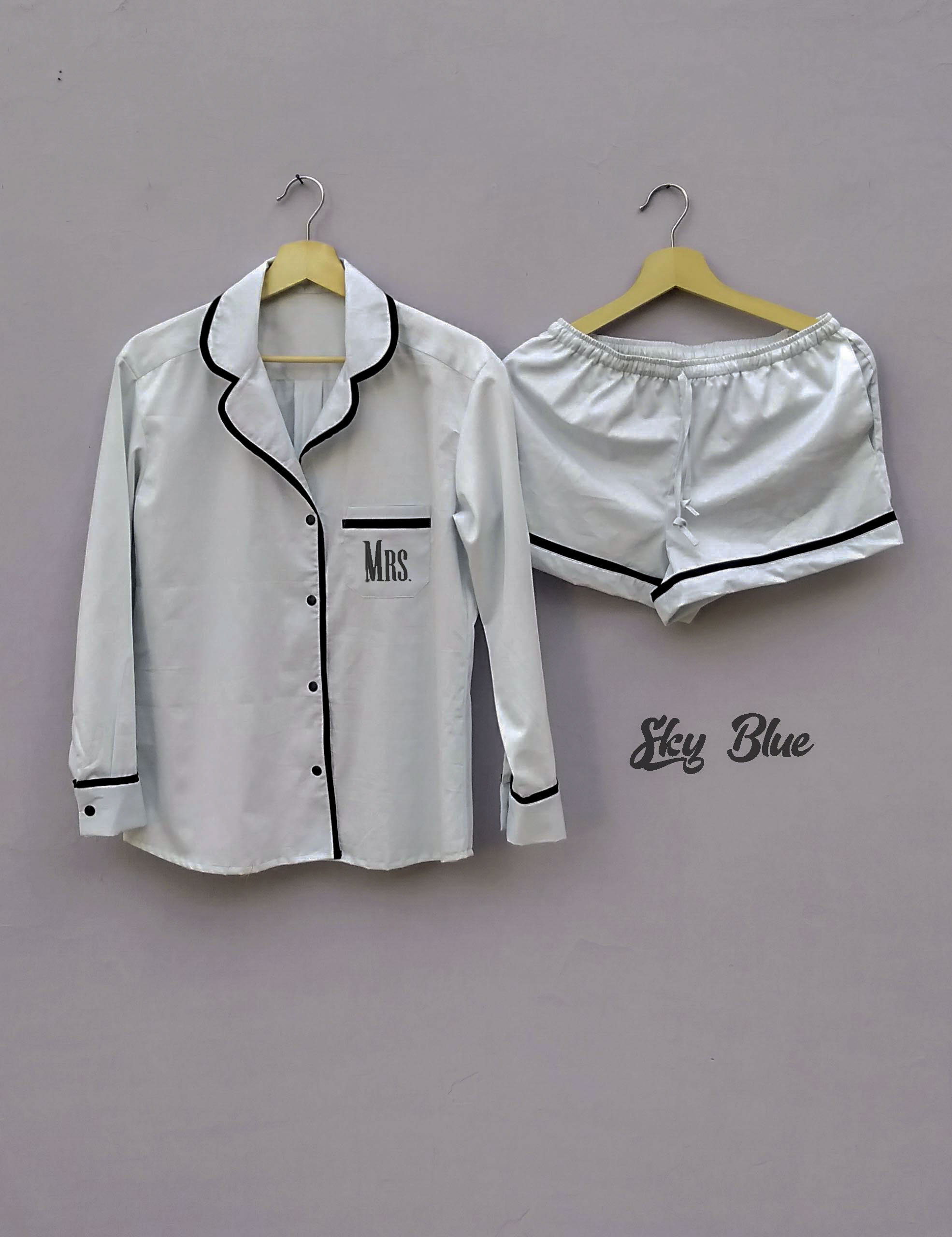Pajama Shirt Sets For Wedding & Bridal Parties | These Are Best Suited Comfortable Light Wear Add Monogram At A Very Small Cost
