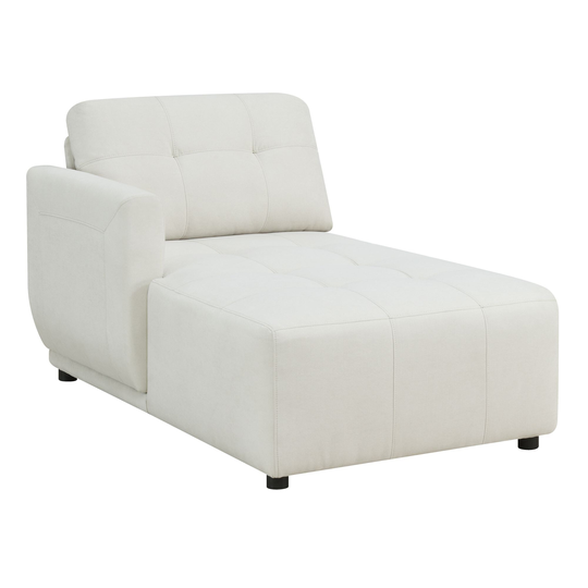 Picket House Furnishings Gianni Rustic Natural Polyester/Blend Sectional in White | UAI525143E