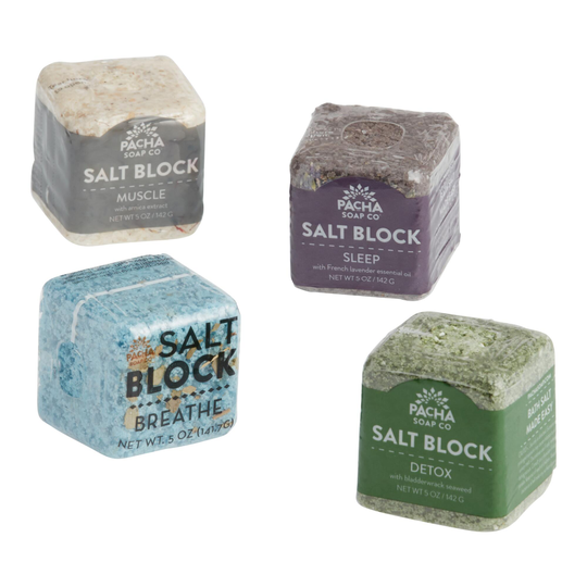 Pacha Soap Salt Block Bath Bomb: Blue by World Market