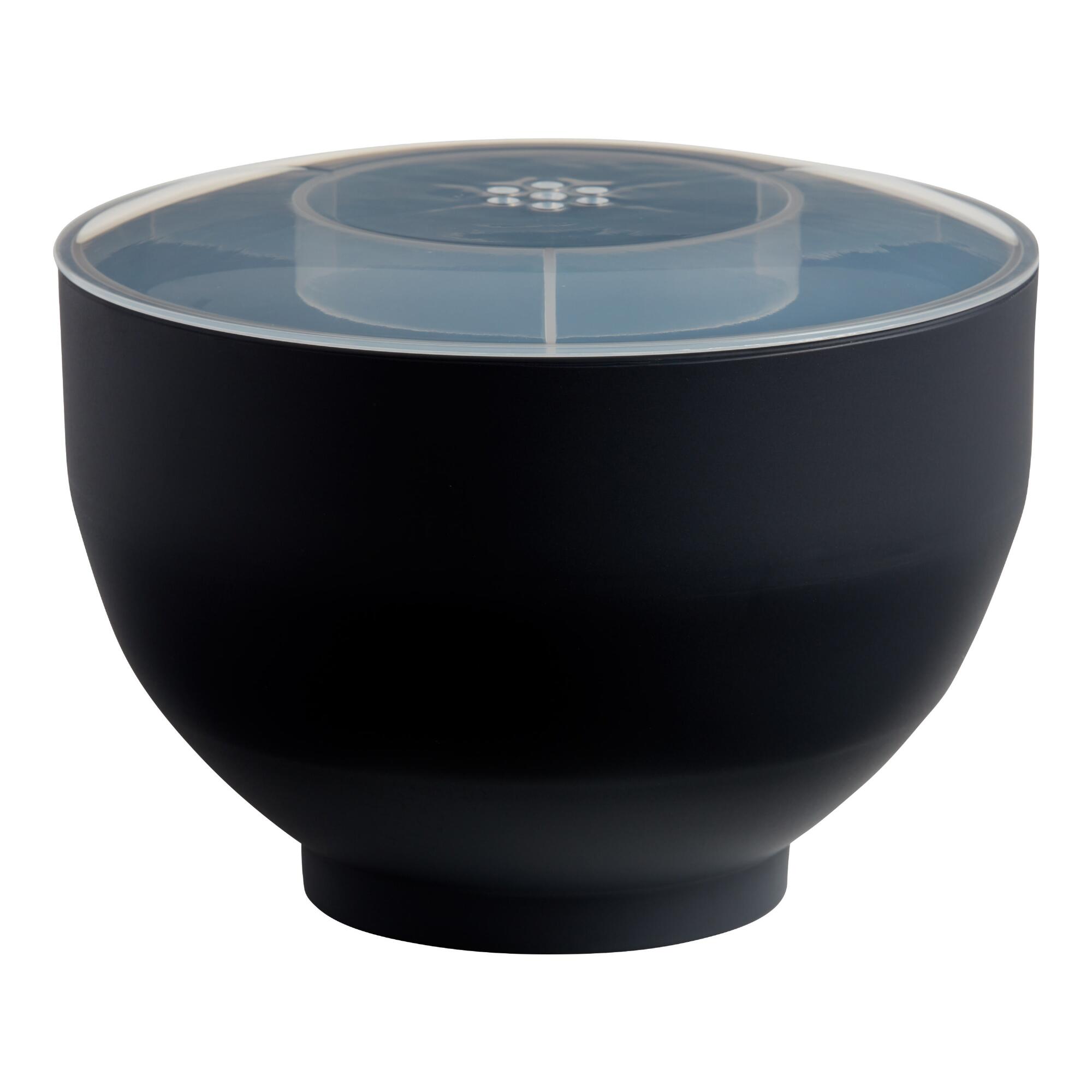 W&P Silicone Microwave Popcorn Popper: Black - Plastic by World Market