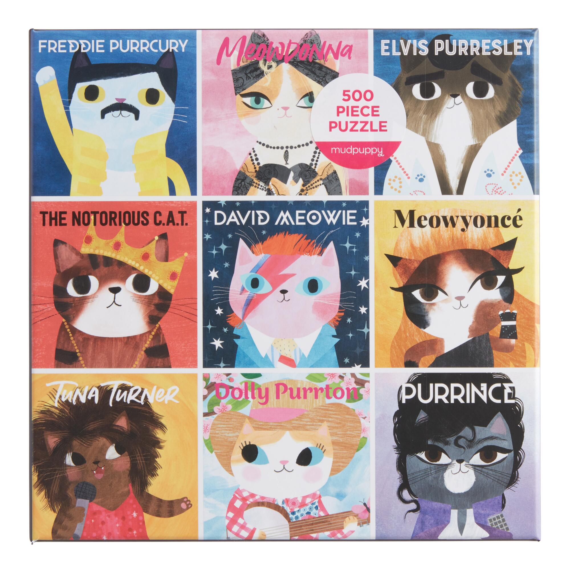 Mudpuppy Music Cats 500 Piece Puzzle: Multi - Paper by World Market