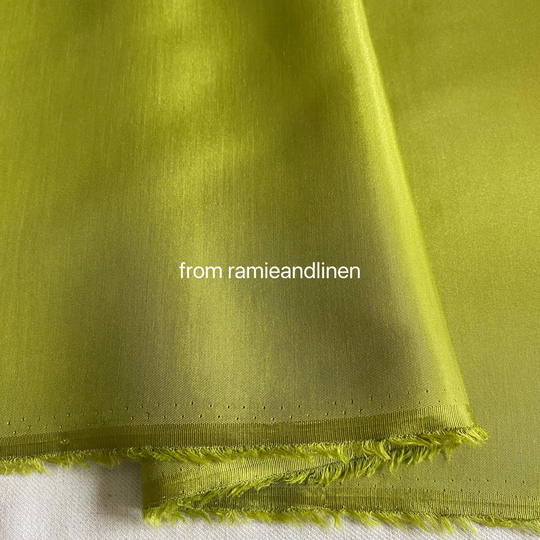Silk Fabric, Solid Color, Twill Cotton Blend Half Yard By 55" Wide