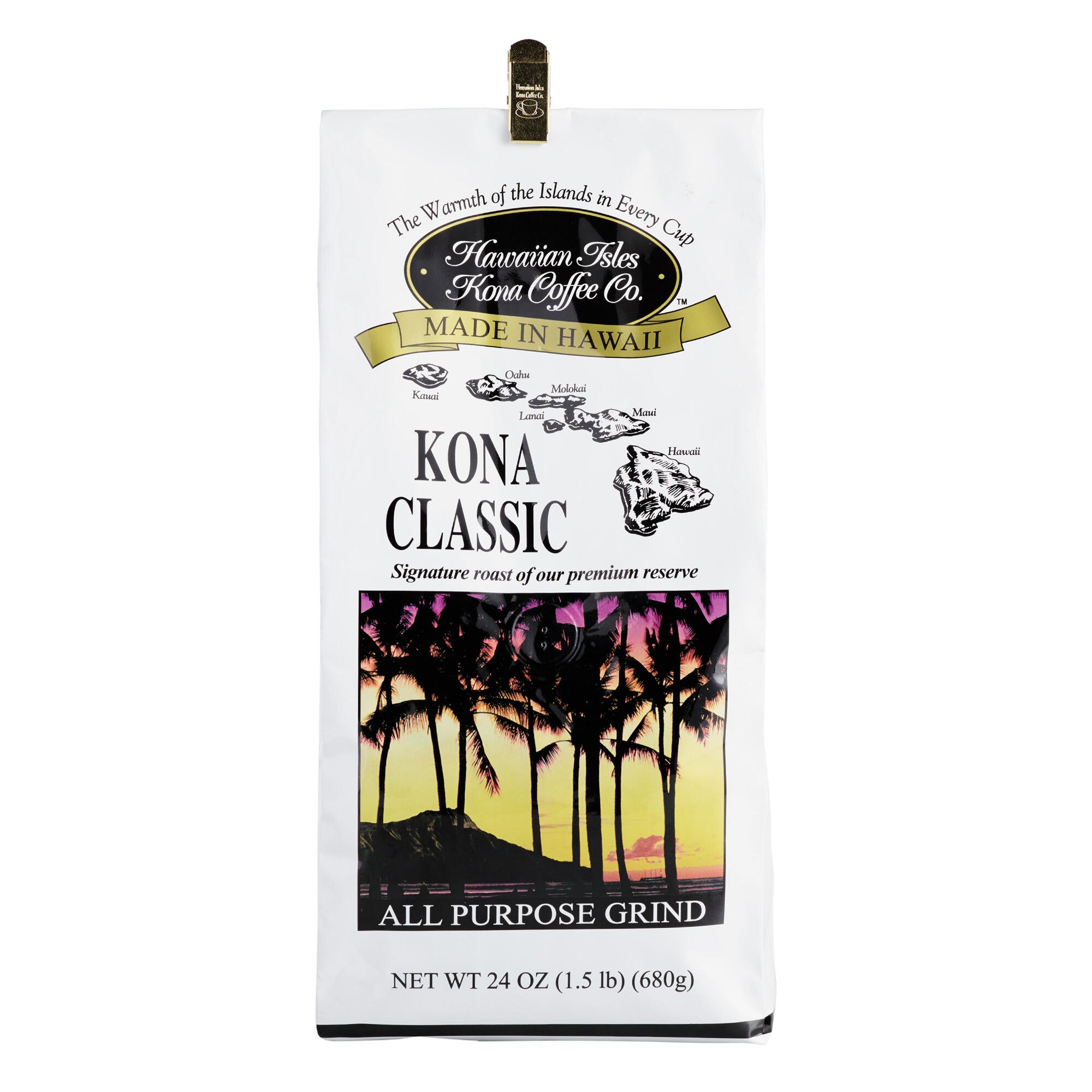 Hawaiian Isles Kona Classic Coffee, 24 oz. by World Market