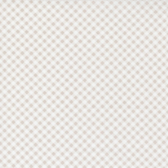 Grace Gingham Blender Linen White By Brenda Riddle For Moda