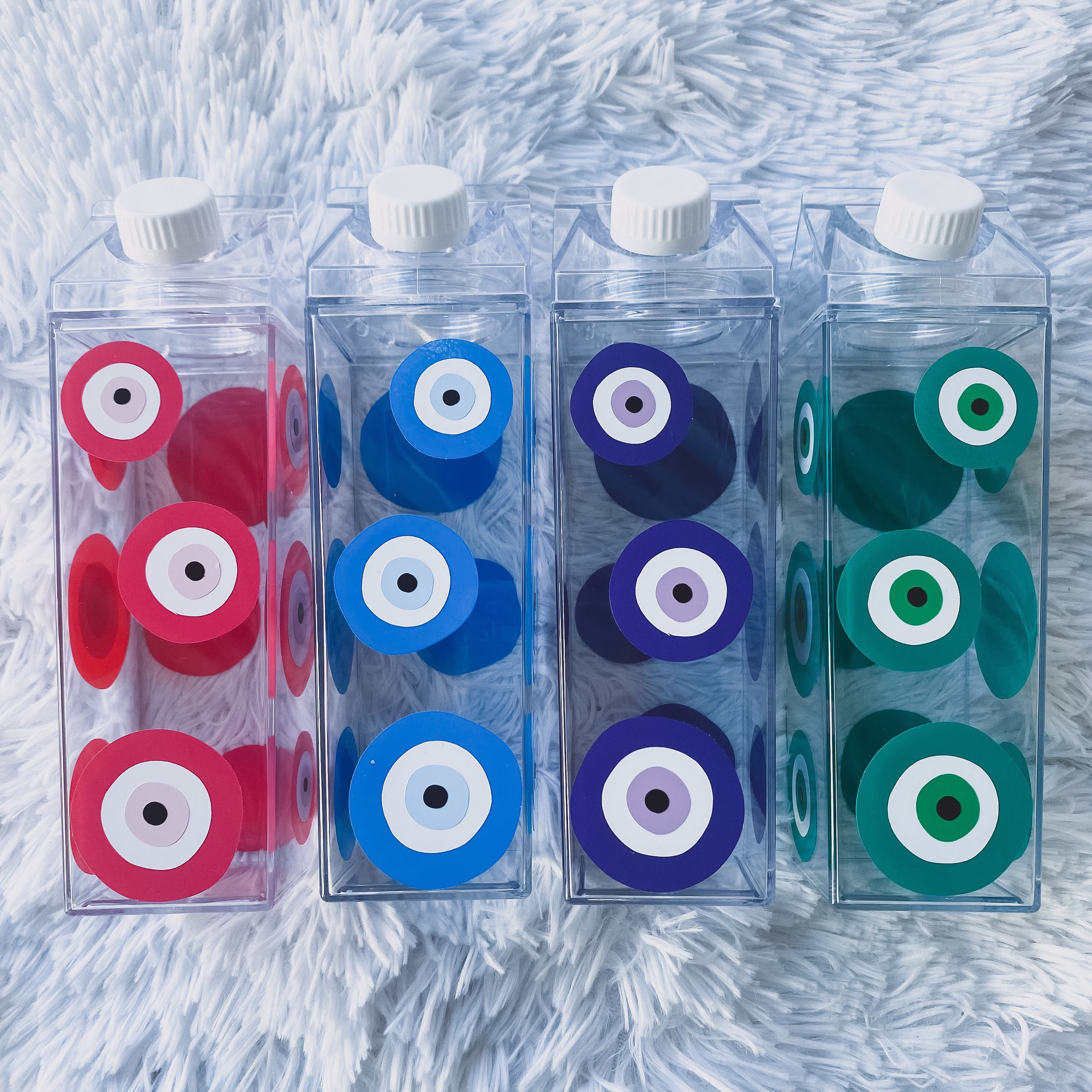 Evil Eye Milk Carton Water Bottle
