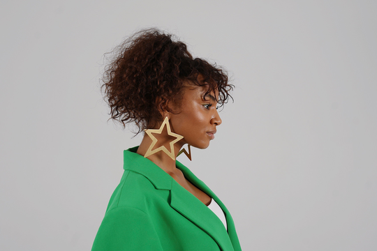 Star Earrings, Extravagant Oversized Statement Arrings, Gift For Her, Fashion Trends, Modern Jewelry, Laka Luka Design