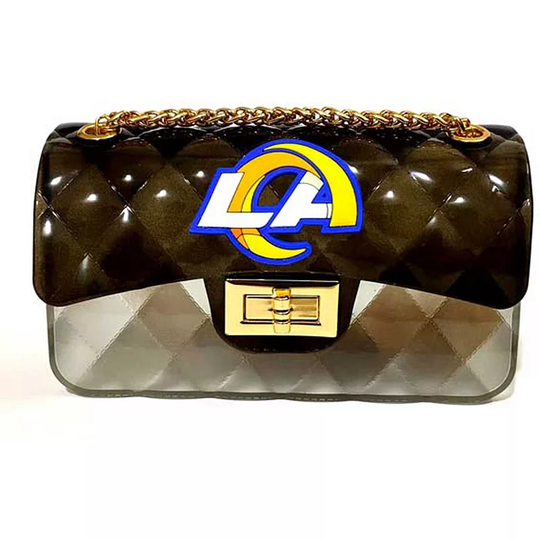 Cuce Los Angeles Rams Jelly Crossbody Purse, Multicolor