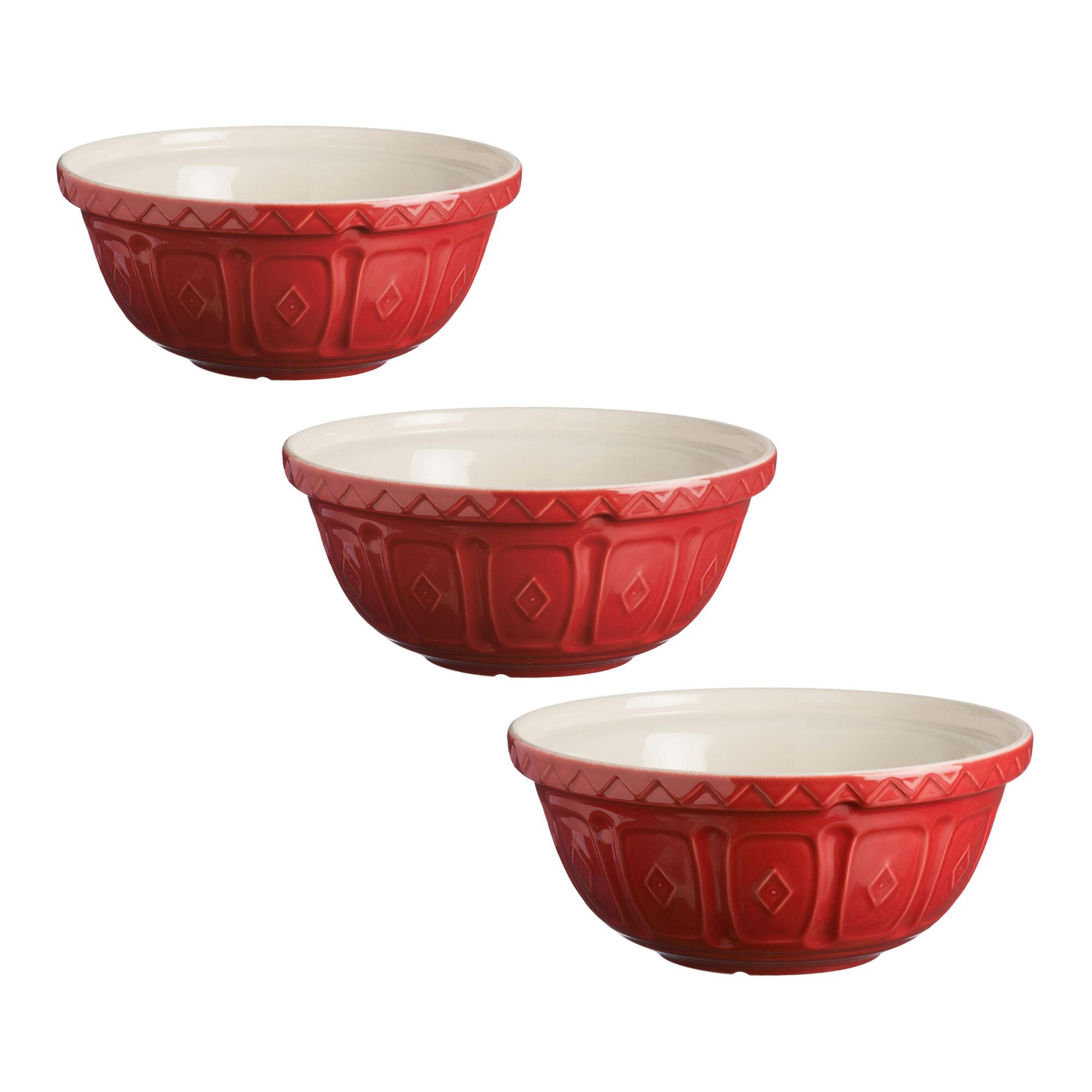 Mason Cash Red Color Mix Mixing Bowl by World Market