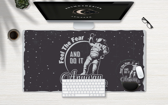 Astronaut in Space Desk Mat, Extra Large Mat Gaming, Pad Gift For Gamer, Mouse Galaxy, Pad, Cute