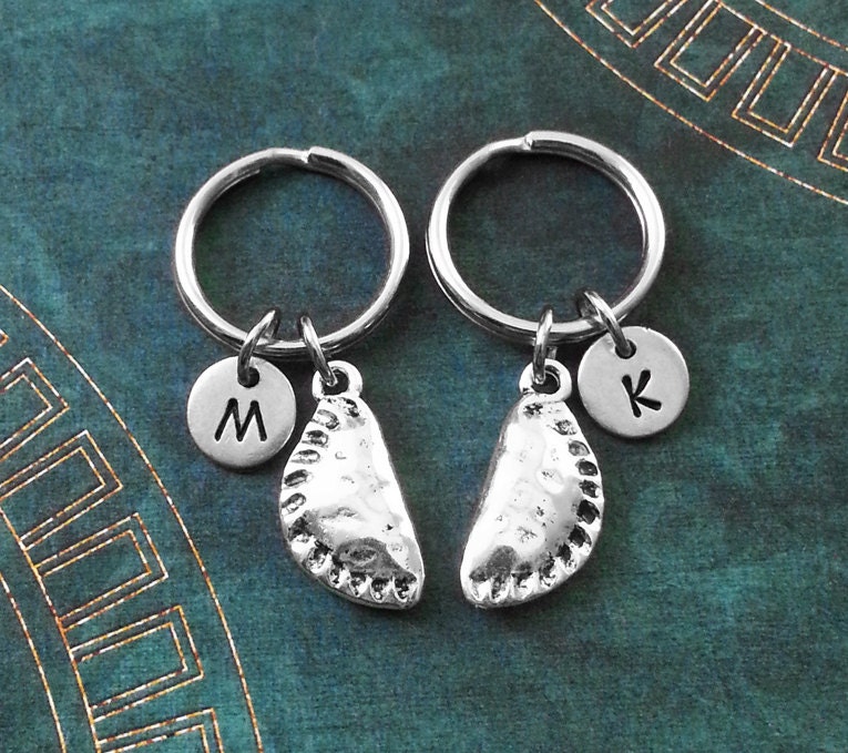 Pierogi Keychain Very Small Polish Keyring Best Friend Keychains Friendship Hand Pie Food Pasty