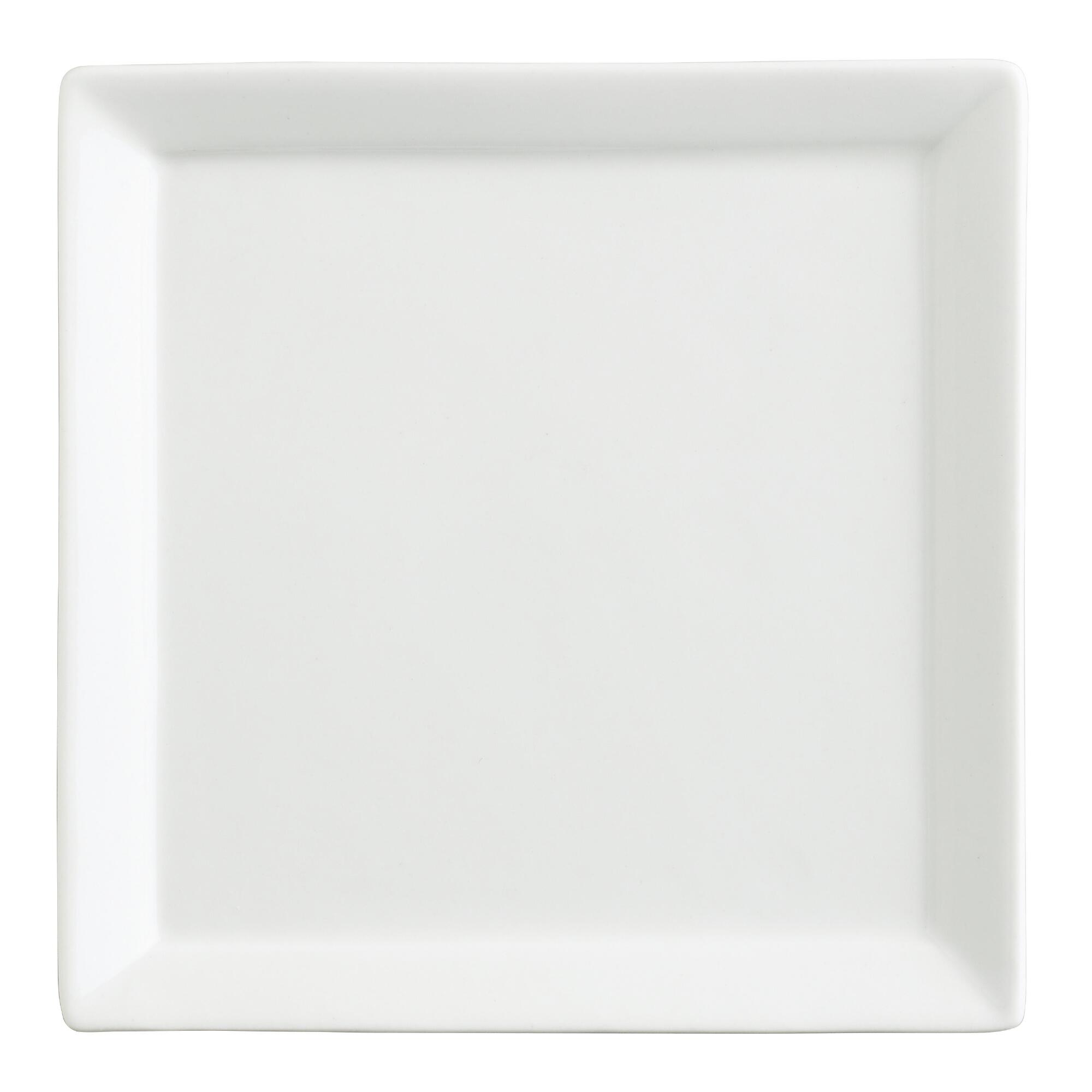 Square White Porcelain Tasting Plates Set Of 6 by World Market