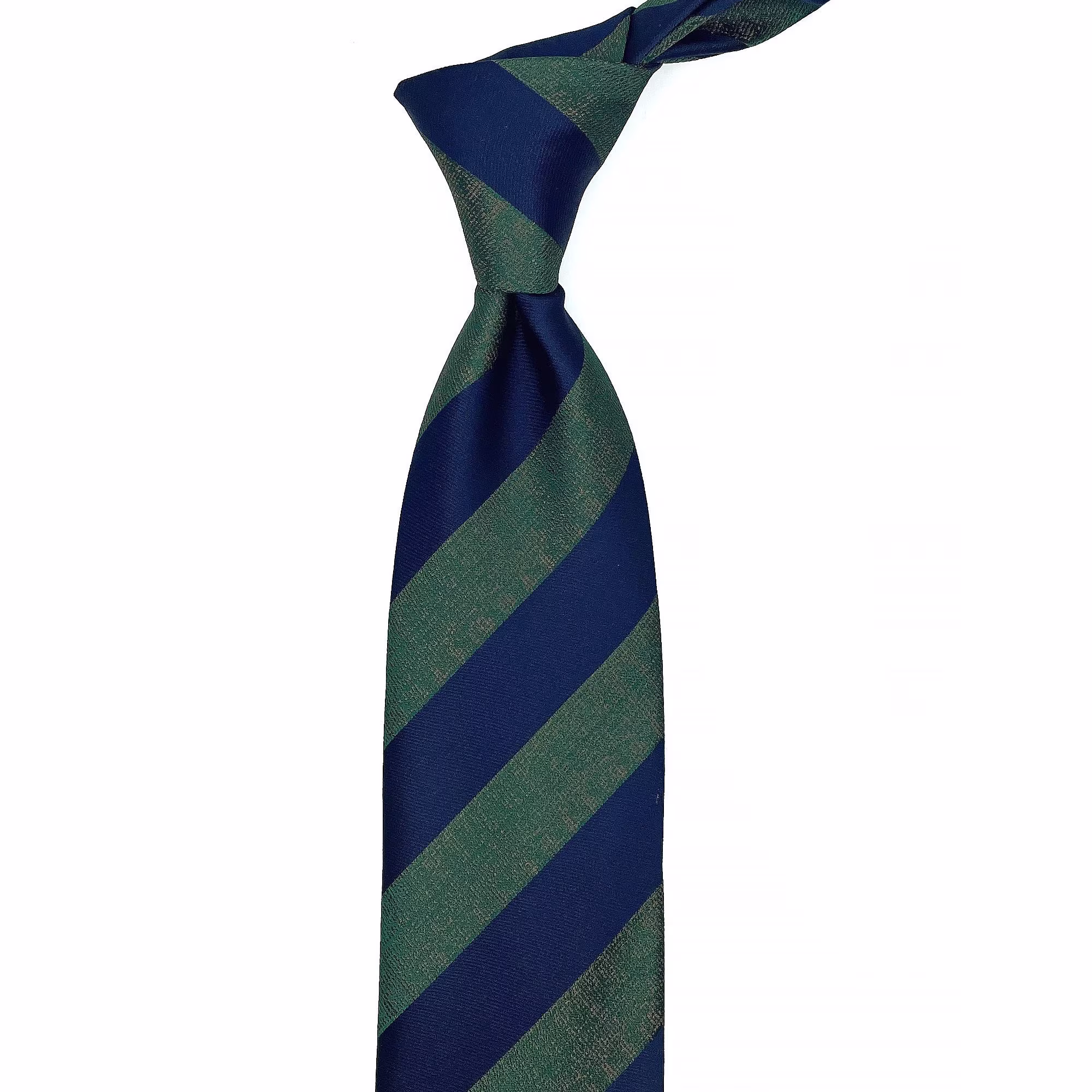 Mens Necktie, Green Navy Stripe Tie, Groomsmen Father Of The Bride Valentines Gift, Gift For Grooms Wedding Necktie