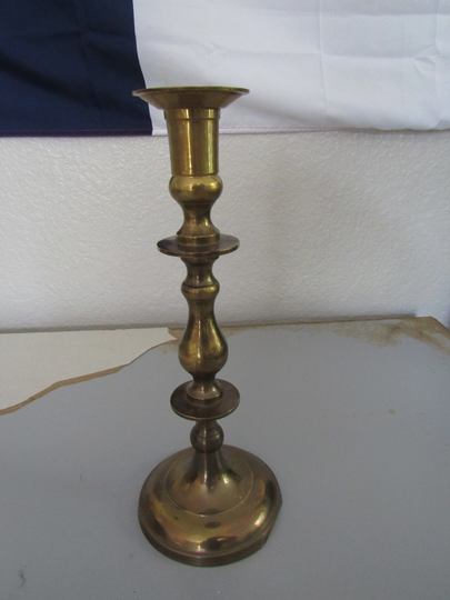 Vintage Large Brass Candlestick Candle Holder Free Shipping