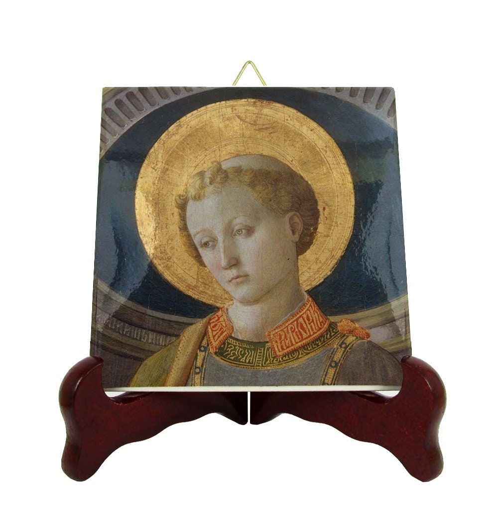 Catholic Saints Serie - Saint Lawrence Icon On Tile St Art Confirmation Gift Communion Baptism