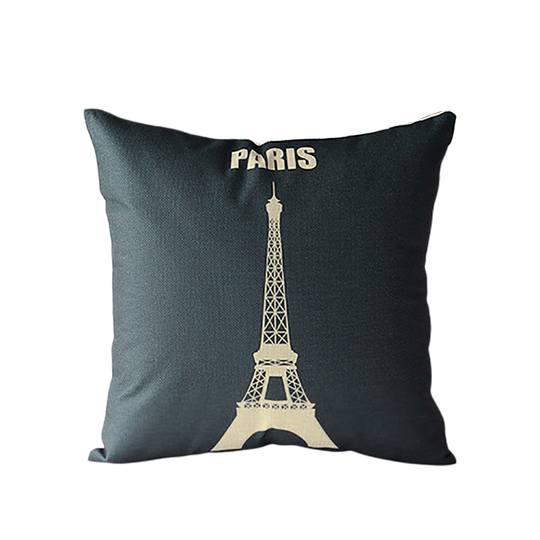 Retro Home Decorative Linen Cotton Blended Cushion Cover Crown Throw Pillow Case - 6