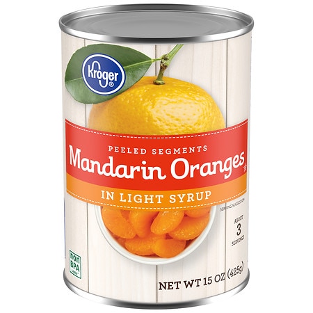 Kroger Mandarin Oranges in Light Syrup - 15.0 oz