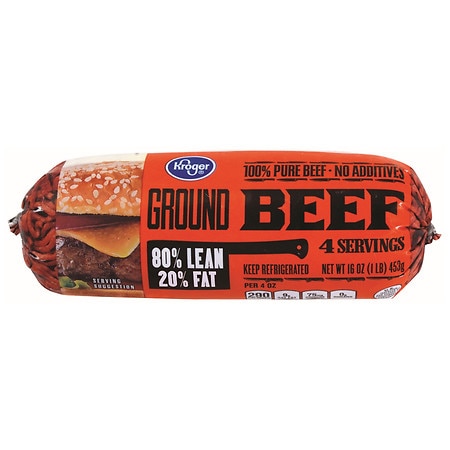 Kroger 80% Lean Ground Beef - 16.0 oz