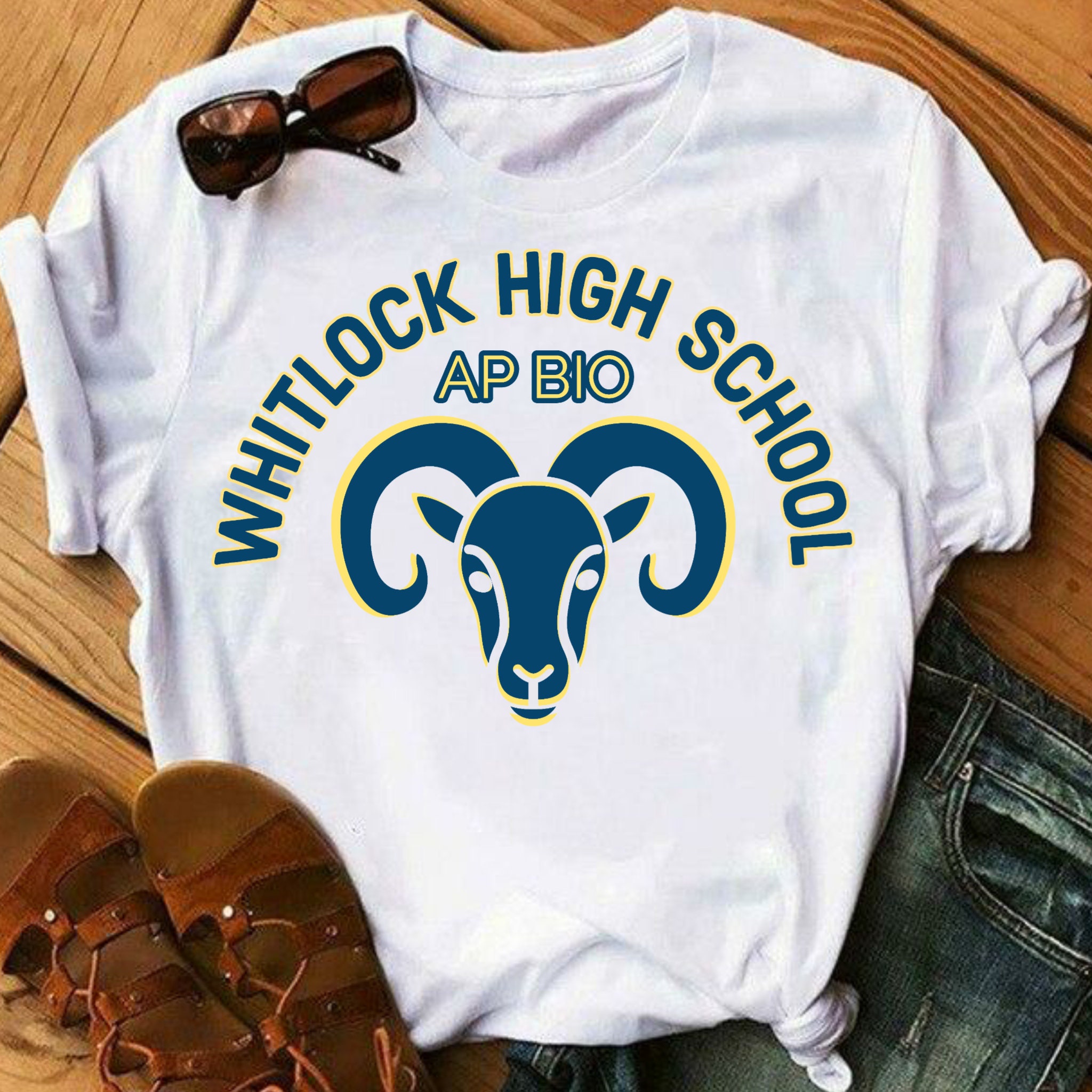 Ap Bio, Whitlock High School, Rams, Bio Tv Show, Seth Myers, Glenn Howerton, Shirt, Paula Pell, Patton Oswalt Shirt