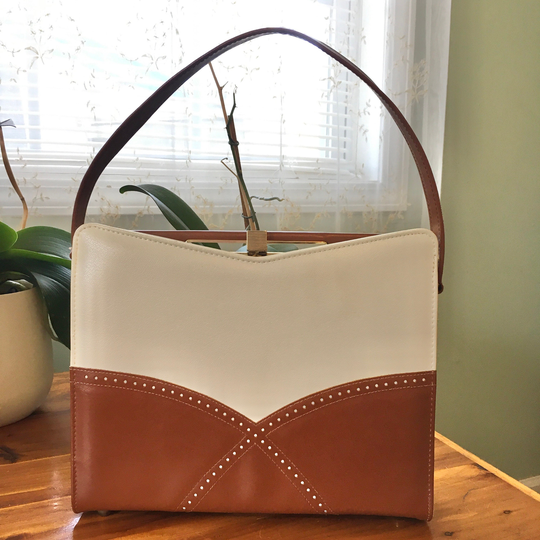 1950S 1960S Naturalizer Spectator Handbag, Vintage Top Handle Purse, Mid Century Accessory