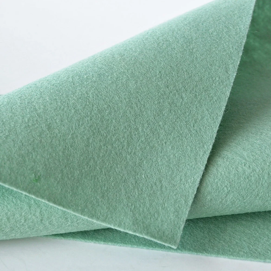 Serene Green Wool Felt, Merino Blend Light Green Felt Yardage, Fabric, Seafoam Fabric