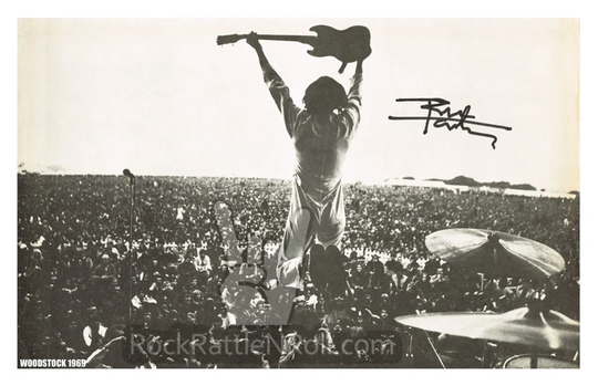 The Who 1969 Woodstock Festival 11x17 Photo Poster Pete Townsend Classic Gibson Sg Guitar Tommy Happy Hippy Music