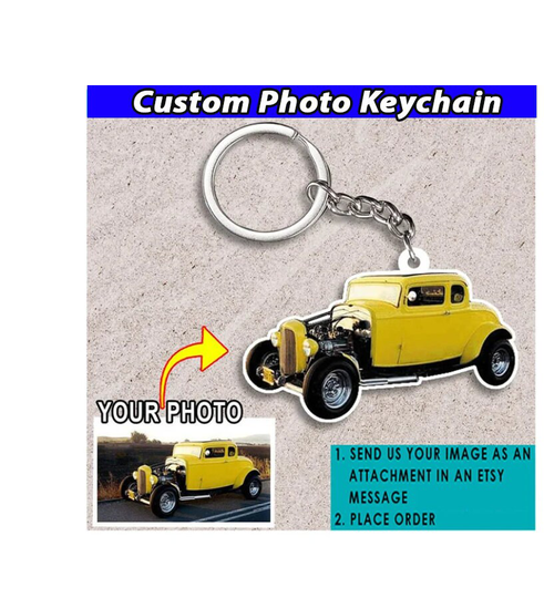 Hot Rod Low Rider Rat Rods, Personalized Keychains, Gifts For Car Guys, Lovers, Muscle Car, Vintage Classic