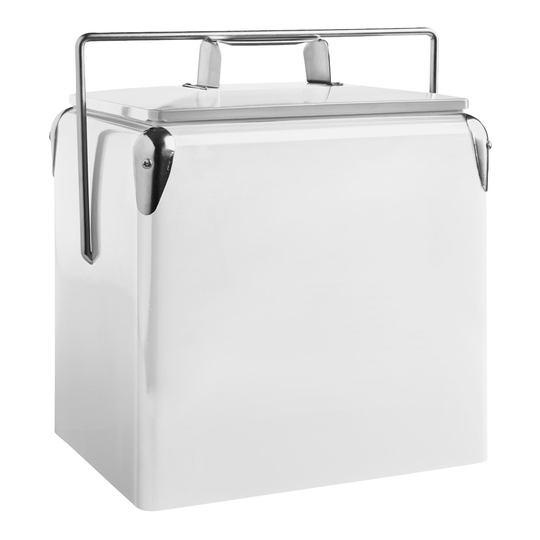 White Retro Drink Cooler by World Market
