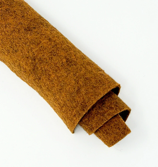 Hand Washed Merino Wool Blend Felt 9"x12" Sheets Safari Brown Color