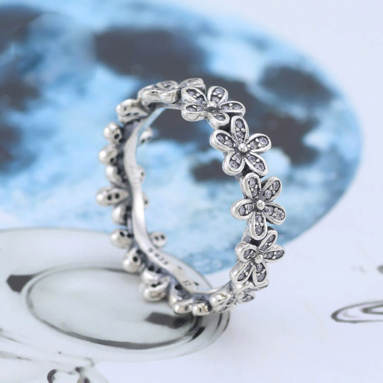 Rings/925 Silver Shine Daisy Cz Rings For Women Fashion Jewelry Gift For Her