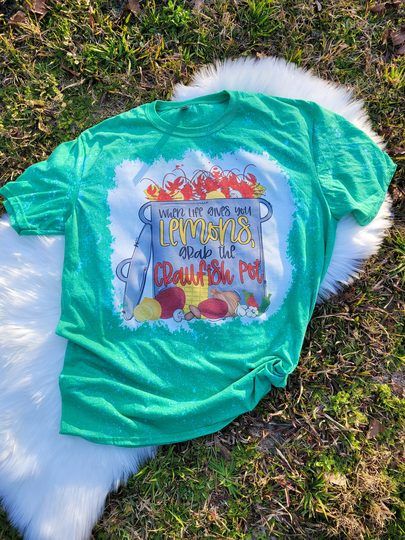 When Life Gives You Lemons Grab The Crawfish Pot Sublimated T Shirts