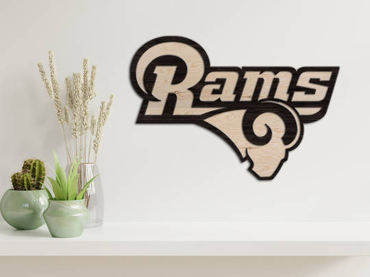 Football Wood Sign, Sport Wall Art, Ram Decor, Football Gifts, Sport Sign