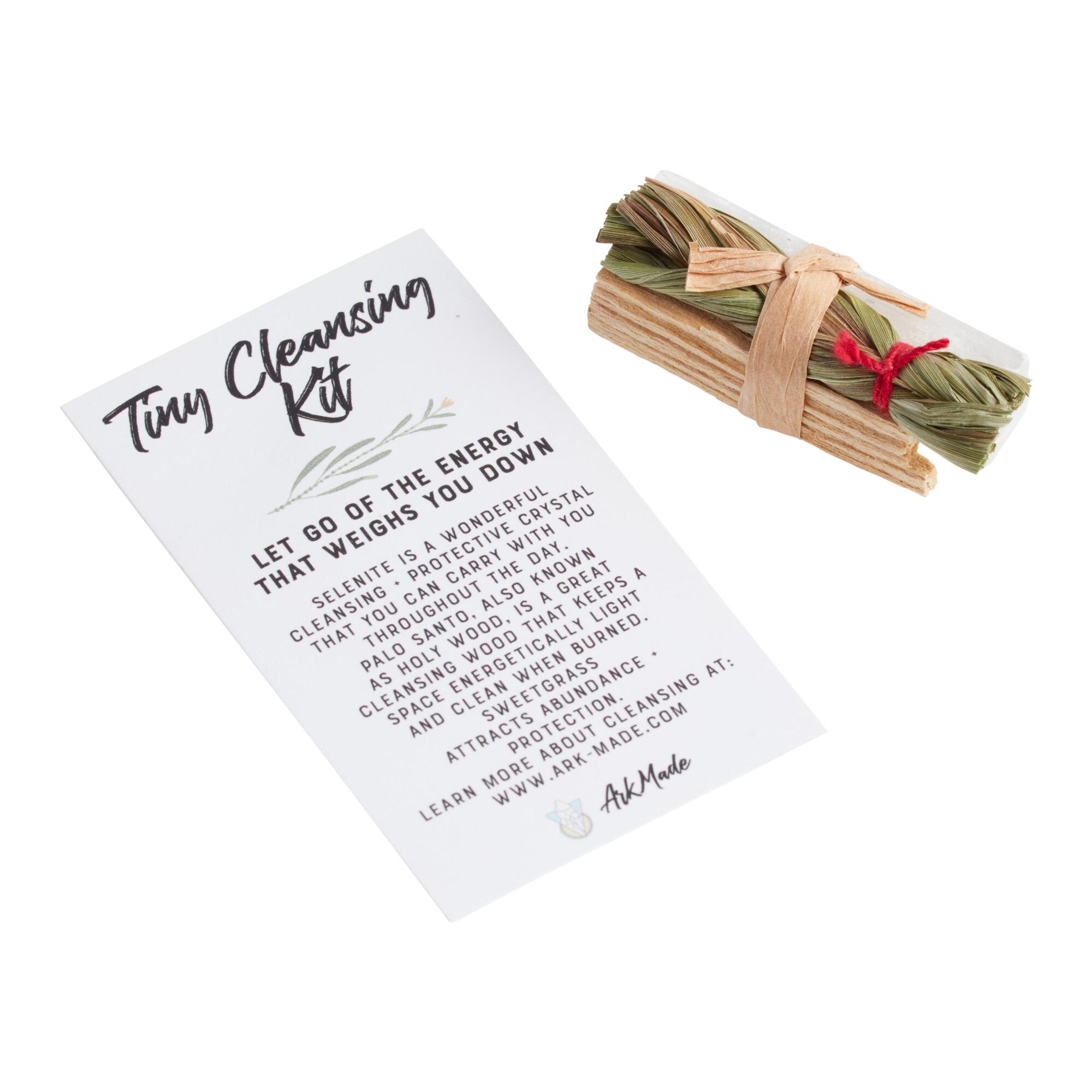 Tiny Cleansing Stick Kit: Pink - Natural Fiber by World Market