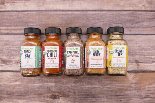Freshjax Organic Spices Campfire Sampler 5 Pack Gift Set