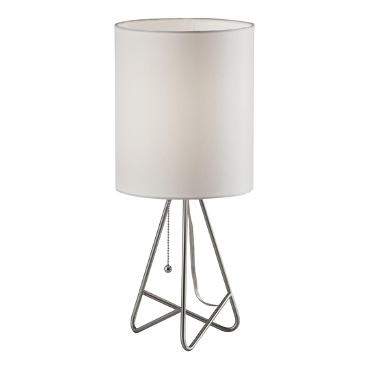 Metal Abstract Tripod Nell Table Lamp: Metallic -