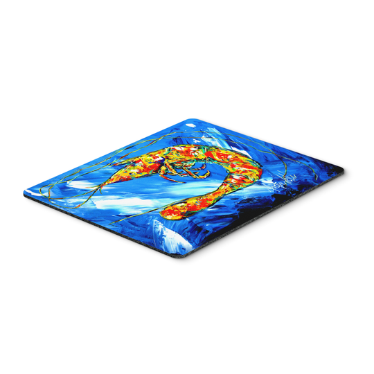 Caroline's Treasures MW1226MP Ice Blue Shrimp Mouse Pad, Hot Pad or Trivet, Large, multicolor