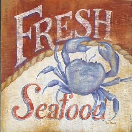 Fresh Seafood Poster Print by Kim Lewis - Item # VARPDXKL2097 - 12 x 12