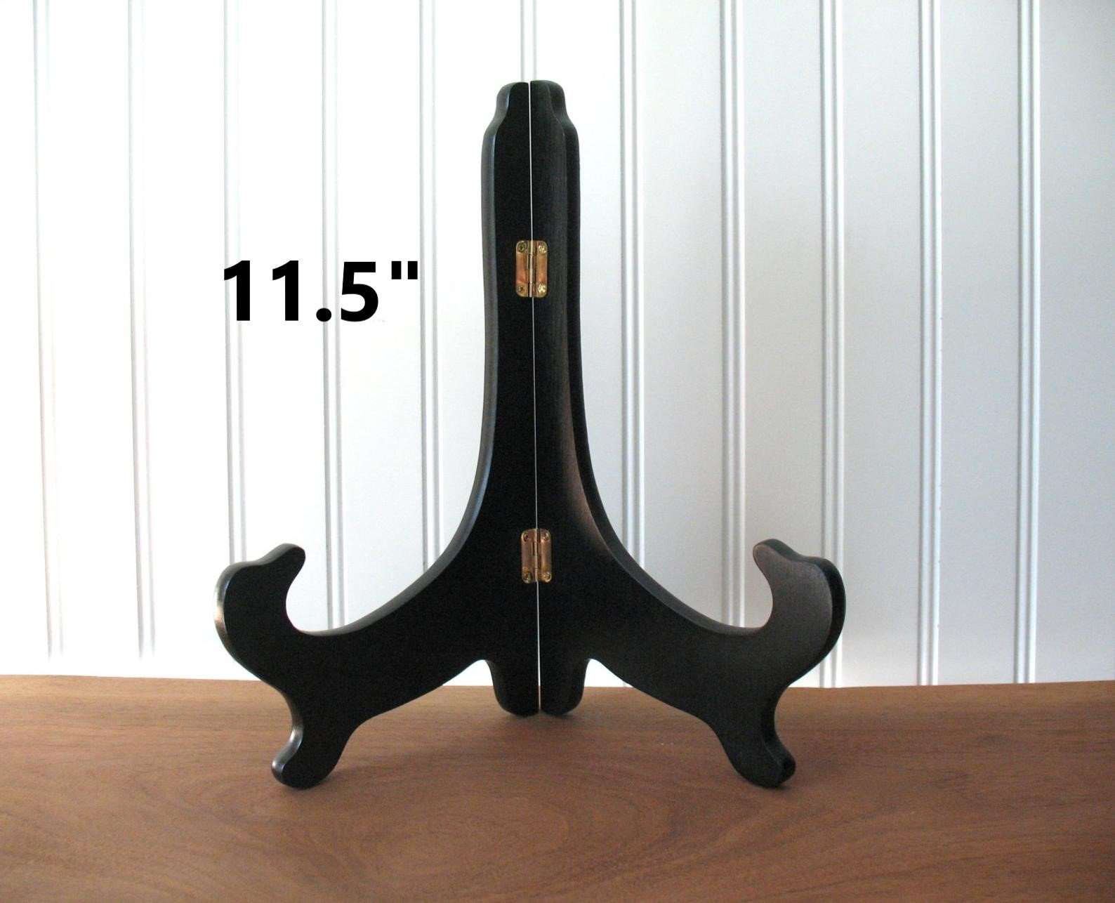 11.5 Large Black Wood Table Top Easel Display Wedding Sign Picture Frames Mirrors Photo Cook Book Numbers Chalkboards Plate Stands