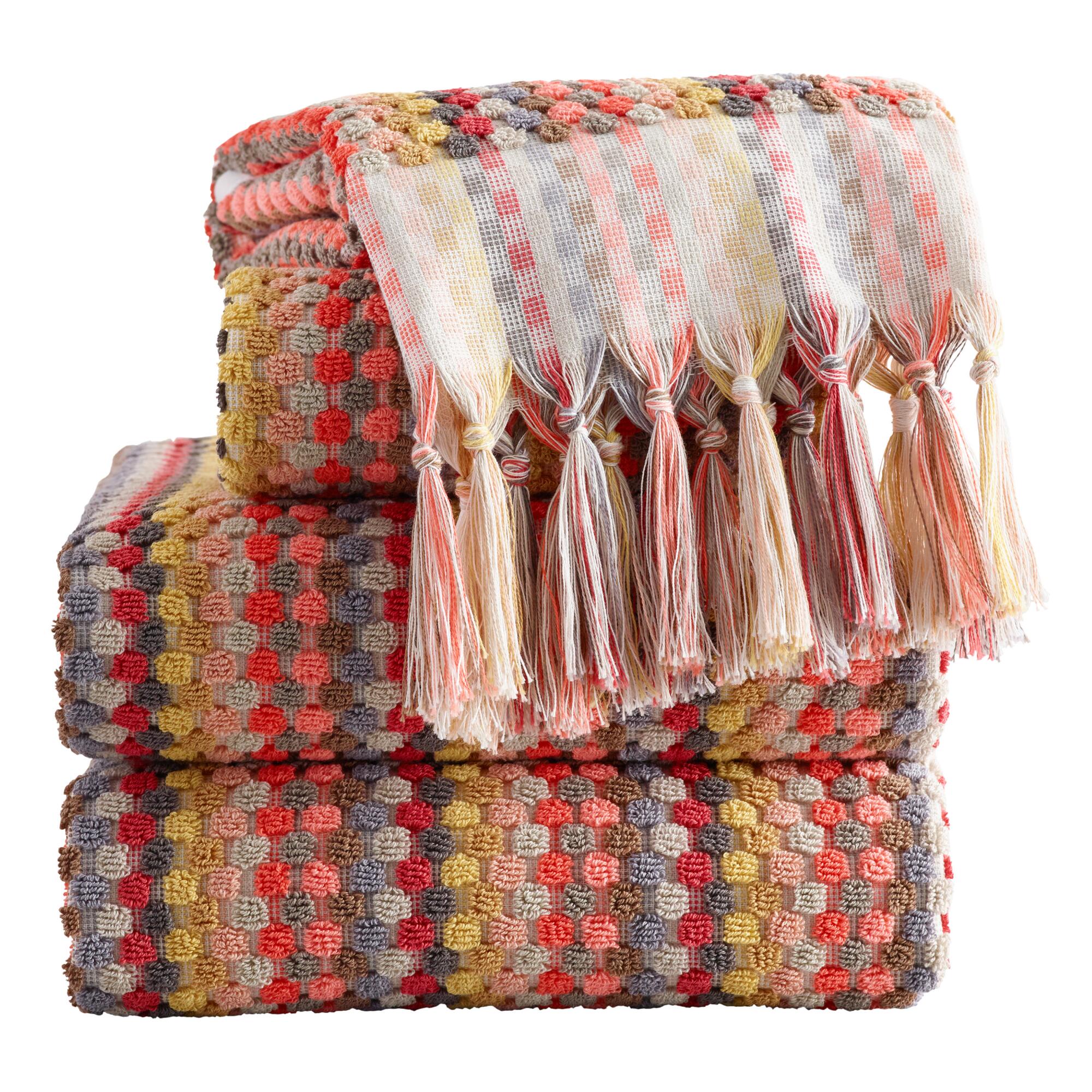 Finlay Dot Sculpted Towel Collection by World Market