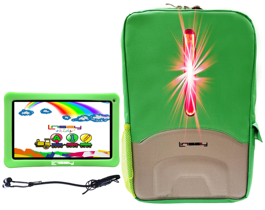LINSAY 10.1-in Wi-fi Only Android 11 Tablet with Accessories with Case Included;; Type Cover Included | F10XHDKIDSBEPGREEN