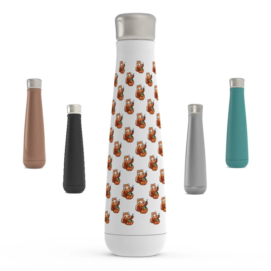 Red Panda Eating Ramen Peristyle Water Bottle, Opossum Lover 16Oz. Gift