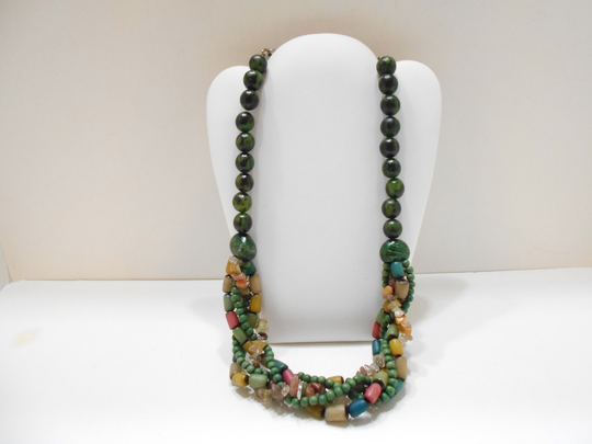 Vintage Chunky Funky Beaded Necklace | 1052 Fun Necklace