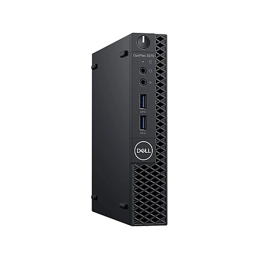 Dell OptiPlex Refurbished Desktop Computer, Intel i3, 8GB RAM, 256GB SSD (DELL3070MICRO-080101304641)