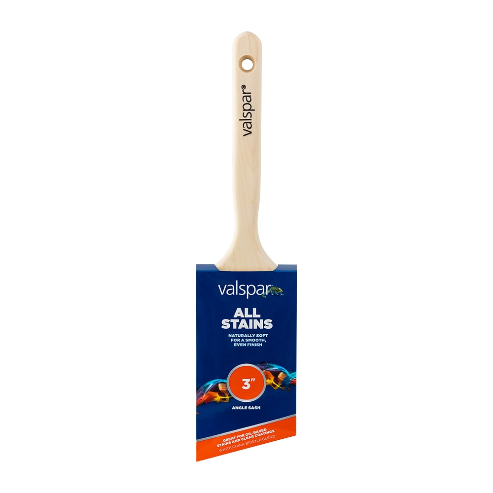 Valspar Natural Bristle- Polyester Blend Angle 3-in Paint Brush | 883565500