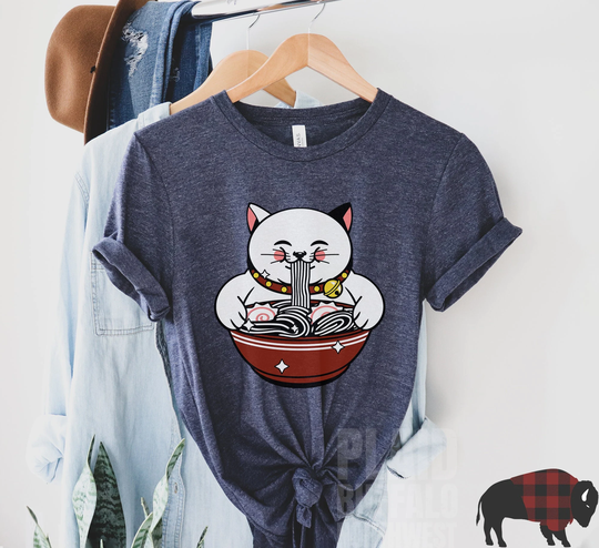 Ramen Cat Shirt | Kawaii Yummy Tee