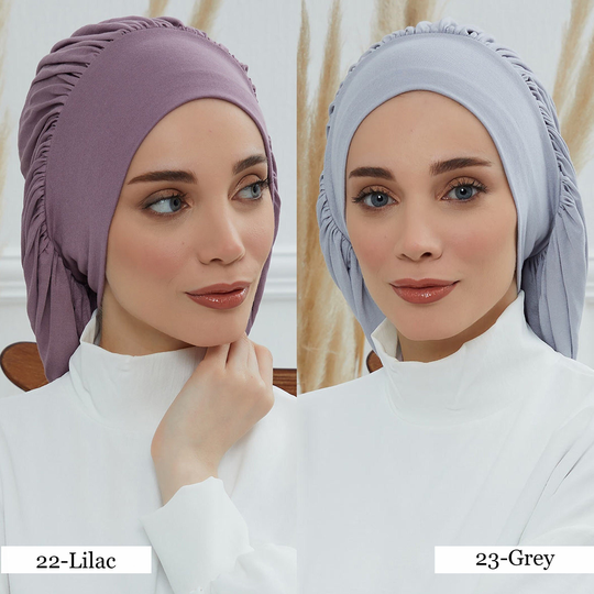 Instant Turban Cotton Bonnet Head Wrap Chemo Cancer Headwear Sleep Cap B-25